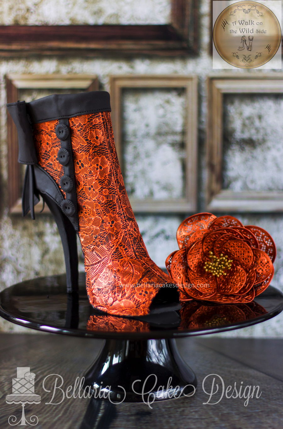 Copper Lace Boots on Cake Central Copper Lace Boots on Cake Central