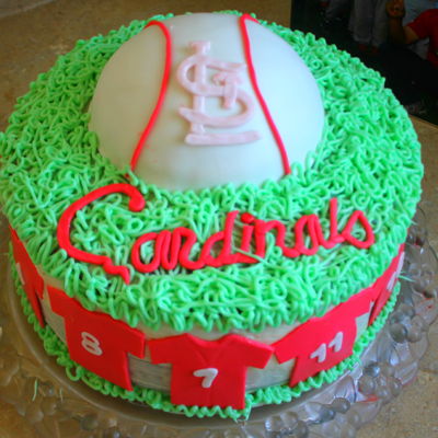 Cardinals Baseball Cake Cardinals Baseball Cake