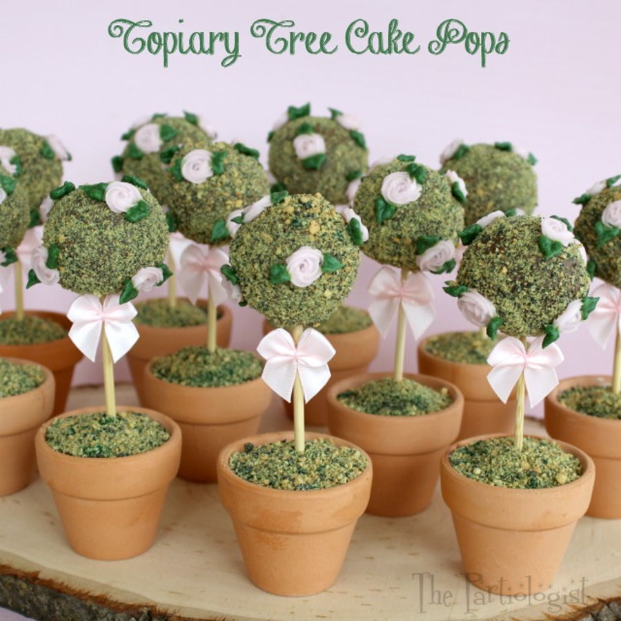 Rose Topiary Tree Cake Pops! on Cake Central Rose Topiary Tree Cake Pops! on Cake Central