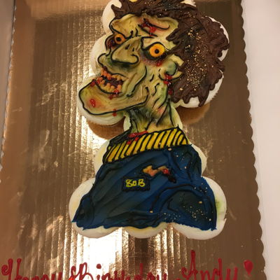 Zombie Cupcake Cake on Cake Central