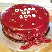 Handkerchief Fondant Cake This was the first time I used an airbrush. I covered the cake in white fondant and airbrushed red. I then hand painted the details with a...