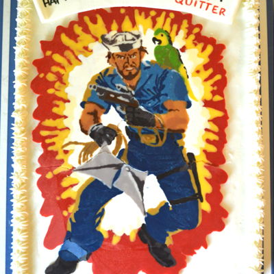 Gi Joe Character Hector "shipwreck" Delgado Retirement Cake Gi Joe Character Hector "shipwreck" Delgado Retirement Cake