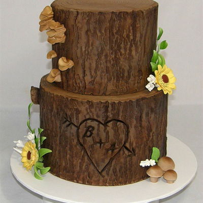 Tree Stump Wedding Cake Tree Stump Wedding Cake