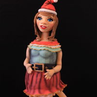 Melody, The Christmas Helper Hi, this is my Melody as a part of a Red & Green Collaboration. This is a chocolate cakes filled with chocolate ganache. I hope you...