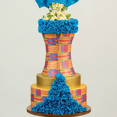 Modern Ghana Bridal Gown Cake Modern Ghana Bridal Gown Cake