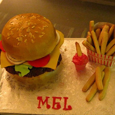 Mel's Cheeseburger Cake Mel's Cheeseburger Cake