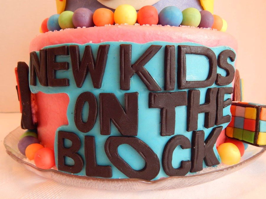New Kids On The Block/80's Themed Birthday Cake