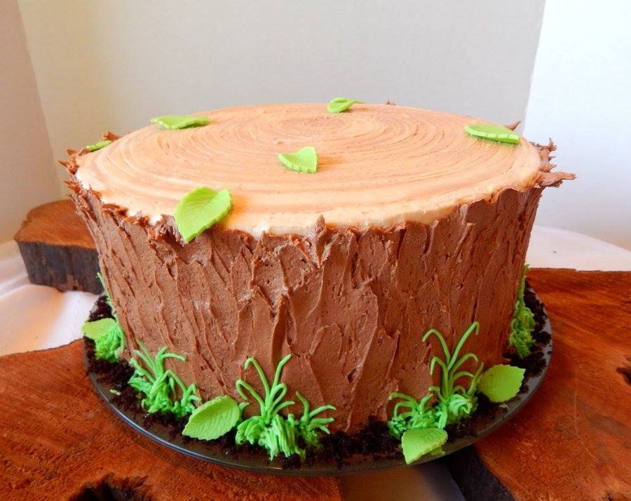 Tree Stump Cake