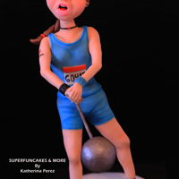 Sport Cakes For Peace Collaboration-Hammer Throw Girl Hi friends, this is my piece contribution for Sport Cakes for Peace Collaboration hosted by Elisabete Caseiro.And please take a moment to...