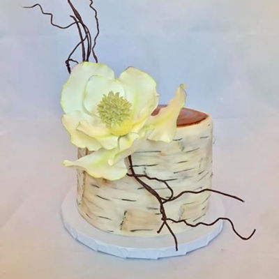 Rustic Romantic Magnolia Cake Rustic Romantic Magnolia Cake