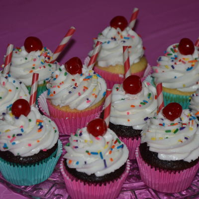 Ice Cream Float Cupcakes Ice Cream Float Cupcakes