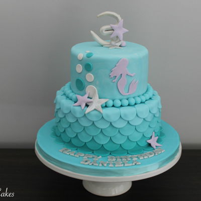 Mermaid Themed Birthday Cake Mermaid Themed Birthday Cake
