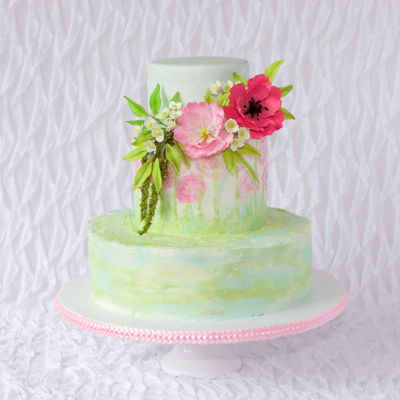 80Th Flower Birthday Cake 80Th Flower Birthday Cake