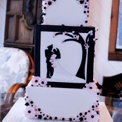 Black And White Silhouette Wedding Black And White Silhouette Wedding