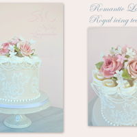 Romantic Lace Cake Royal icing techniques