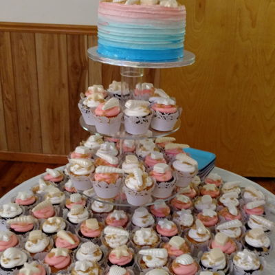 Beach Wedding Cake/cupcakes Beach Wedding Cake/cupcakes