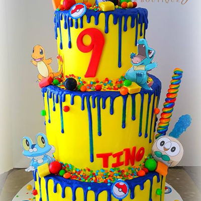 Pokemon Pikachu Drip Cake Pokemon Pikachu Drip Cake