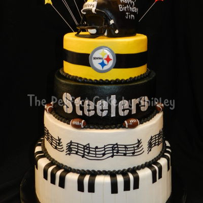 Pittsburgh Steelers/music Cake