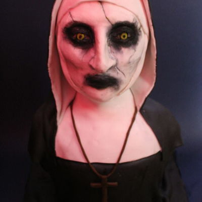 Valak The Nun Bust Cake Valak The Nun Bust Cake