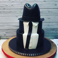 Blues Brothers Cake 3 tier fondant Blues Brothers