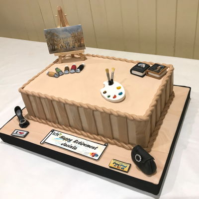 Art Teacher's Retirement Cake Art Teacher's Retirement Cake