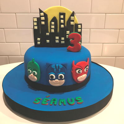 Séamus's 3Rd Birthday Pj Masks Cake Séamus's 3Rd Birthday Pj Masks Cake