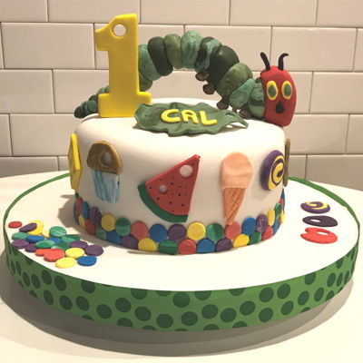 Very Hungry Caterpillar 1St Birthday Cake Very Hungry Caterpillar 1St Birthday Cake