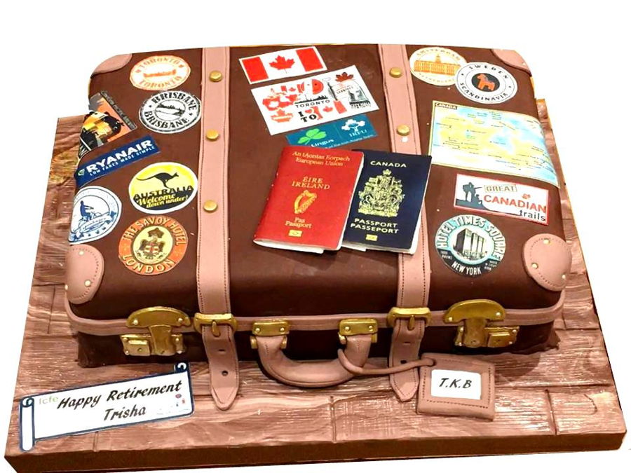 Suitcase Retirement Cake on Cake Central Suitcase Retirement Cake on Cake Central