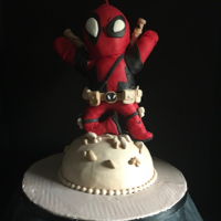 Dead Pool Theme Cake Made this cake for my nephew he truly loves watching Dead Pool.