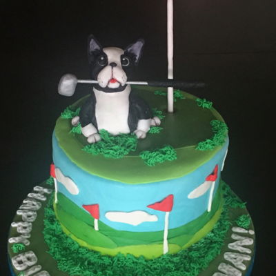 French Bulldog Golf Cake French Bulldog Golf Cake