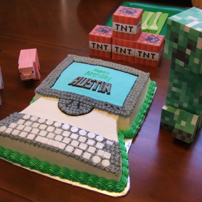 Minecraft Computer Cake Minecraft Computer Cake