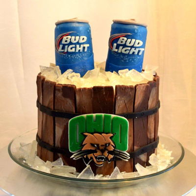 Bud Light Barrel Cake