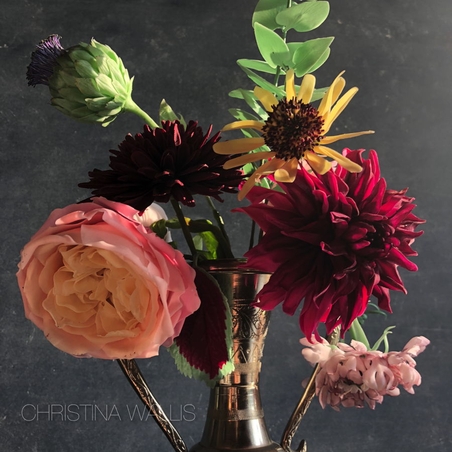 Flower Composition In Cold Porcelain on Cake Central Flower Composition In Cold Porcelain on Cake Central