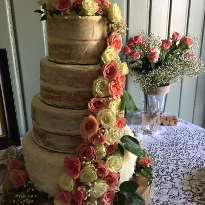 Coconut Wedding Cake With Lemon Curd Cream Cheese Frosting on Cake Central