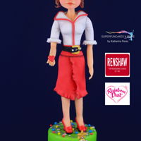 I Give You My Heart Sugar doll of 50 cm high, hand modeled.