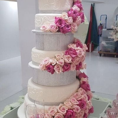 Fondant Bling Wedding Cake Fondant Bling Wedding Cake