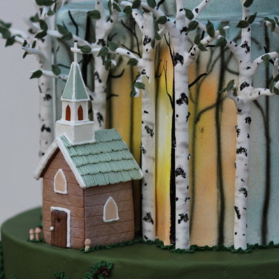 Gumpaste Birch Tree Tutorial on Cake Central