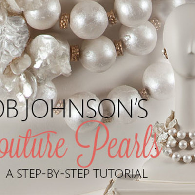 Bob Johnson's Gumpaste Couture Pearl Necklace Tutorial on Cake Central