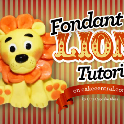 How To Make A Fondant Lion Cake Topper Tutorial Part 1 on Cake Central