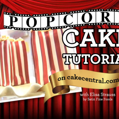 Popcorn Cake Tutorial by Elisa Strauss on Cake Central