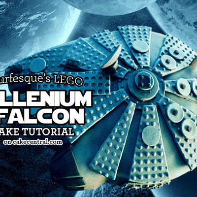 Lego Millennium Falcon Cake Step by Step on Cake Central