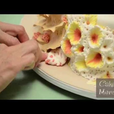 How to Make Gumpaste Fondant Coral on Cake Central