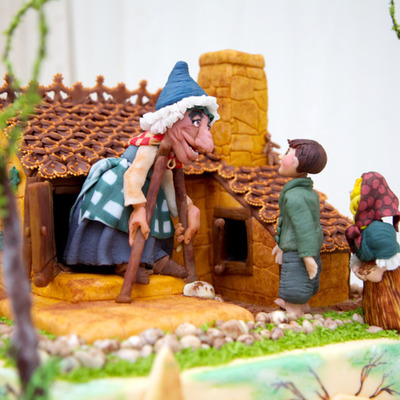 Sketch to Cake: Karolina Gergelova&rsquo;s 3-D Hansel and Gretel Cake on Cake Central