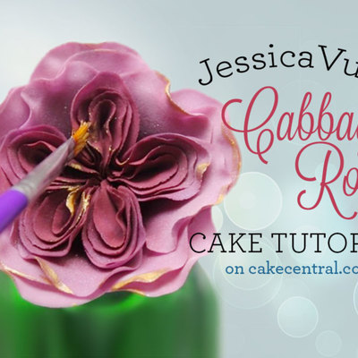 Gumpaste Cabbage Rose Tutorial on Cake Central