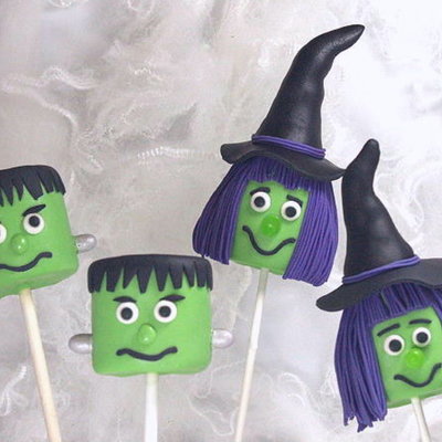 Halloween Marshmallow Pops Tutorial on Cake Central