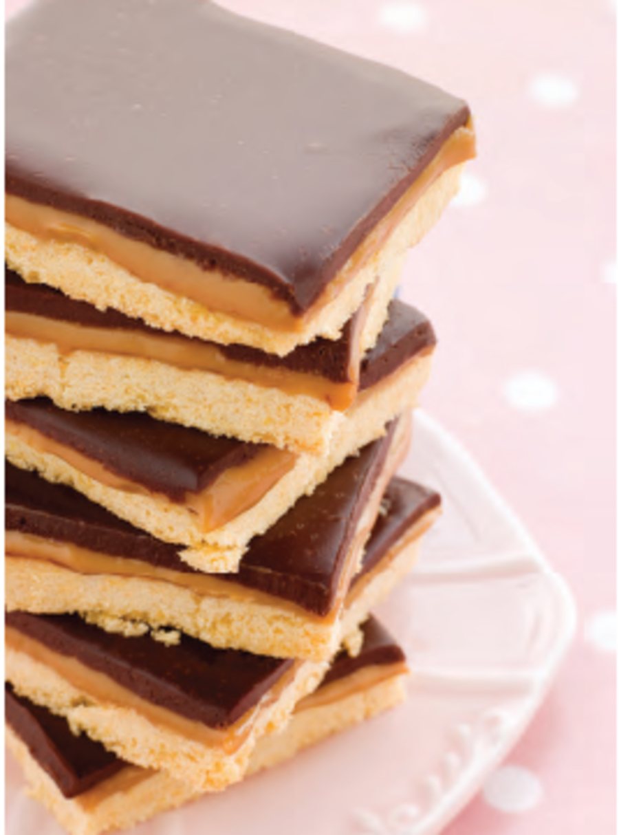 Chocolate Caramel Shortbread Cake Chocolate Caramel Shortbread Cake