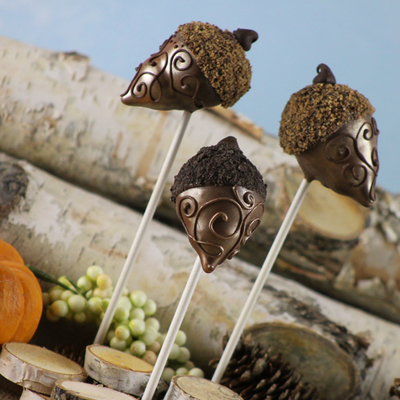 Fast Acorn Cake Pops Tutorial on Cake Central