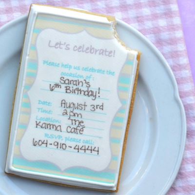 How to Make Sugar Cookie Party Invitations on Cake Central