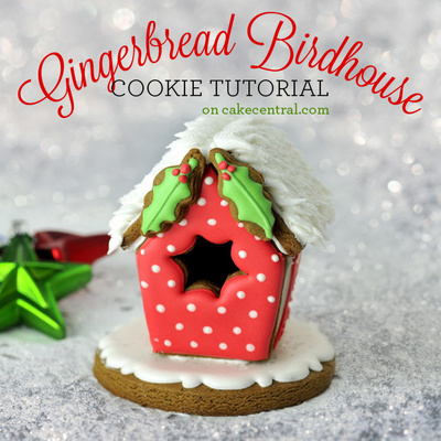 Gingerbread Birdhouse Tutorial on Cake Central