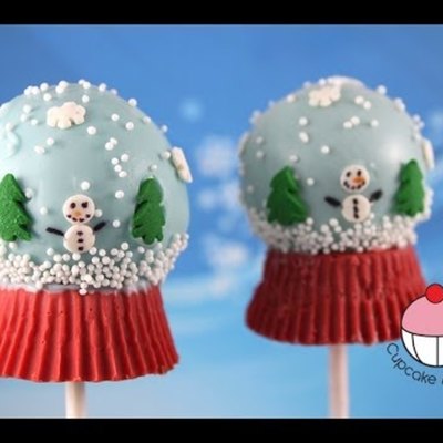 How-to Make Snow Globe Cakepops on Cake Central